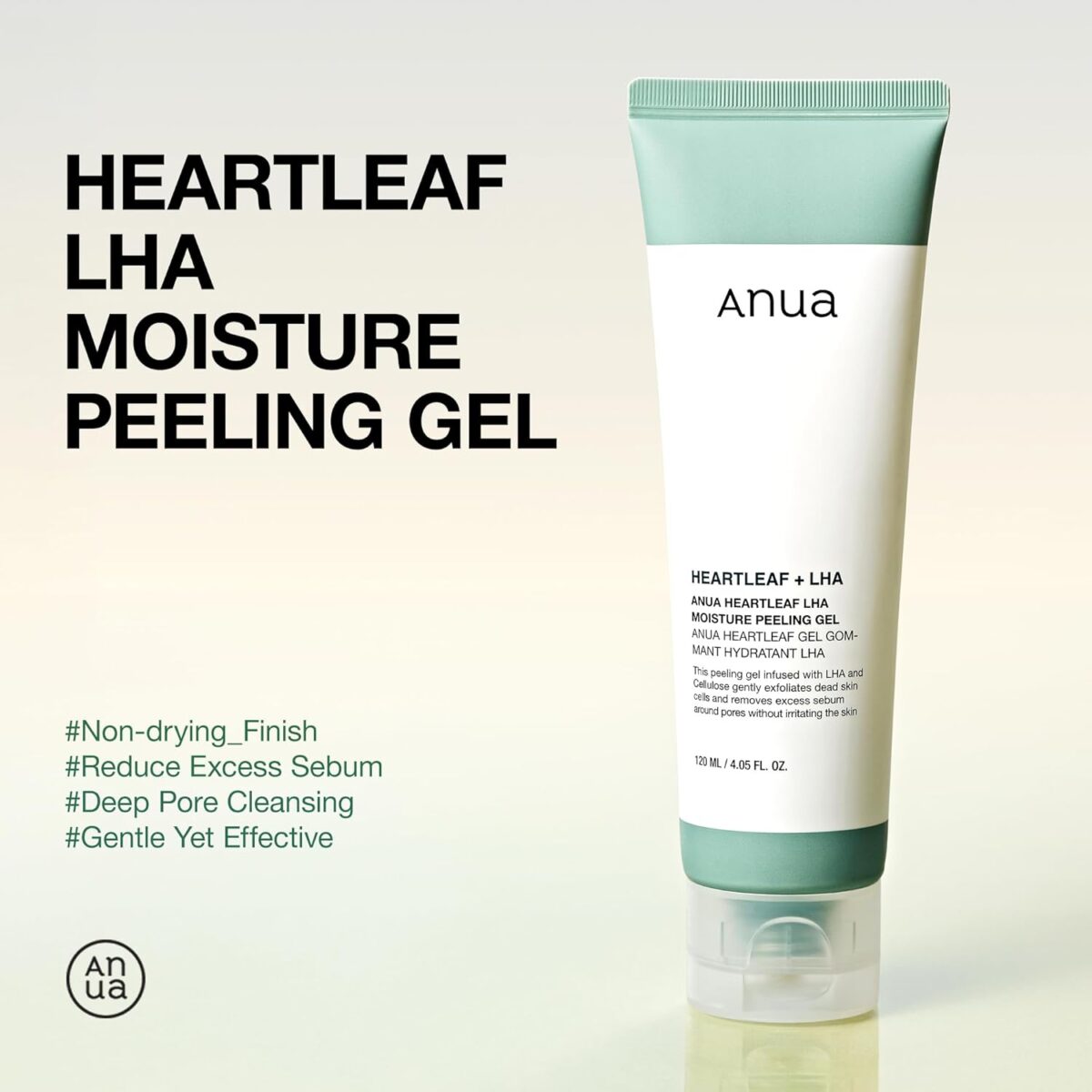ANUA - Heartleaf + LHA Moisture Peeling Gel, 120 ml - immagine 3