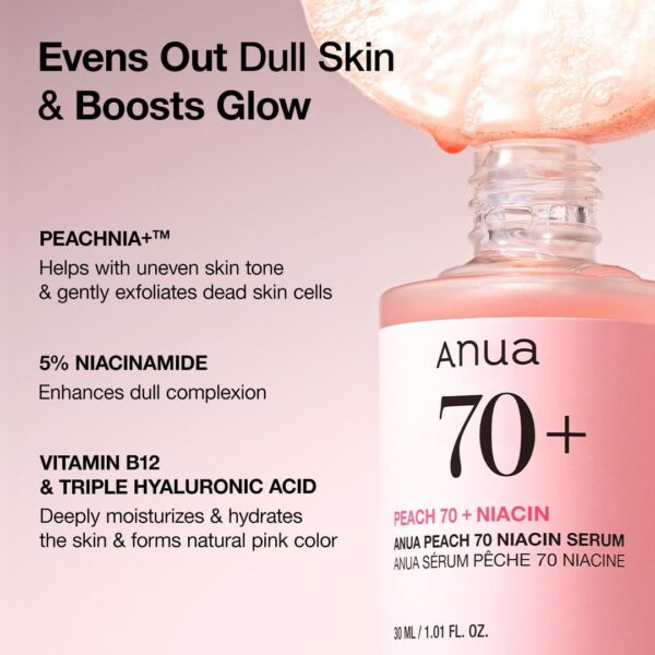 ANUA Siero alla niacinamide Peach 70, 30 ml - immagine 8