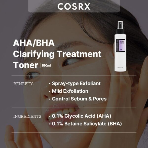 COSRX AHA/BHA Clarifying Treatment Toner - immagine 3