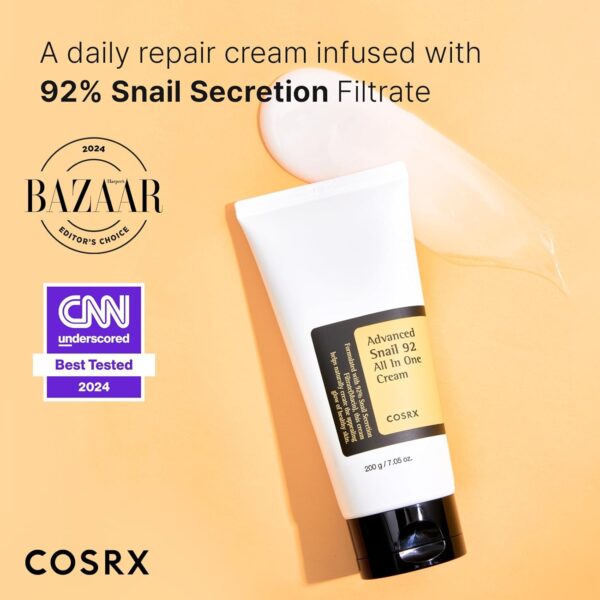 COSRX Advanced Snail 92 Crema All in One, 200 g - immagine 3