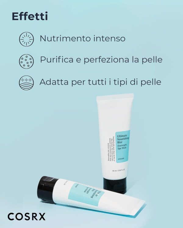 Cosrx Ultimo Nutriente Riso Durante la Notte SPA Maschera 60 ml - immagine 2