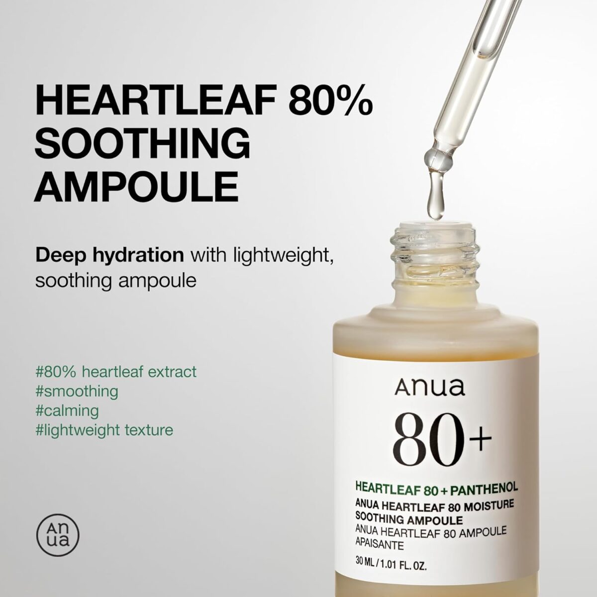 ANUA - Heartleaf 80% Fiala lenitiva 30 ml - immagine 5