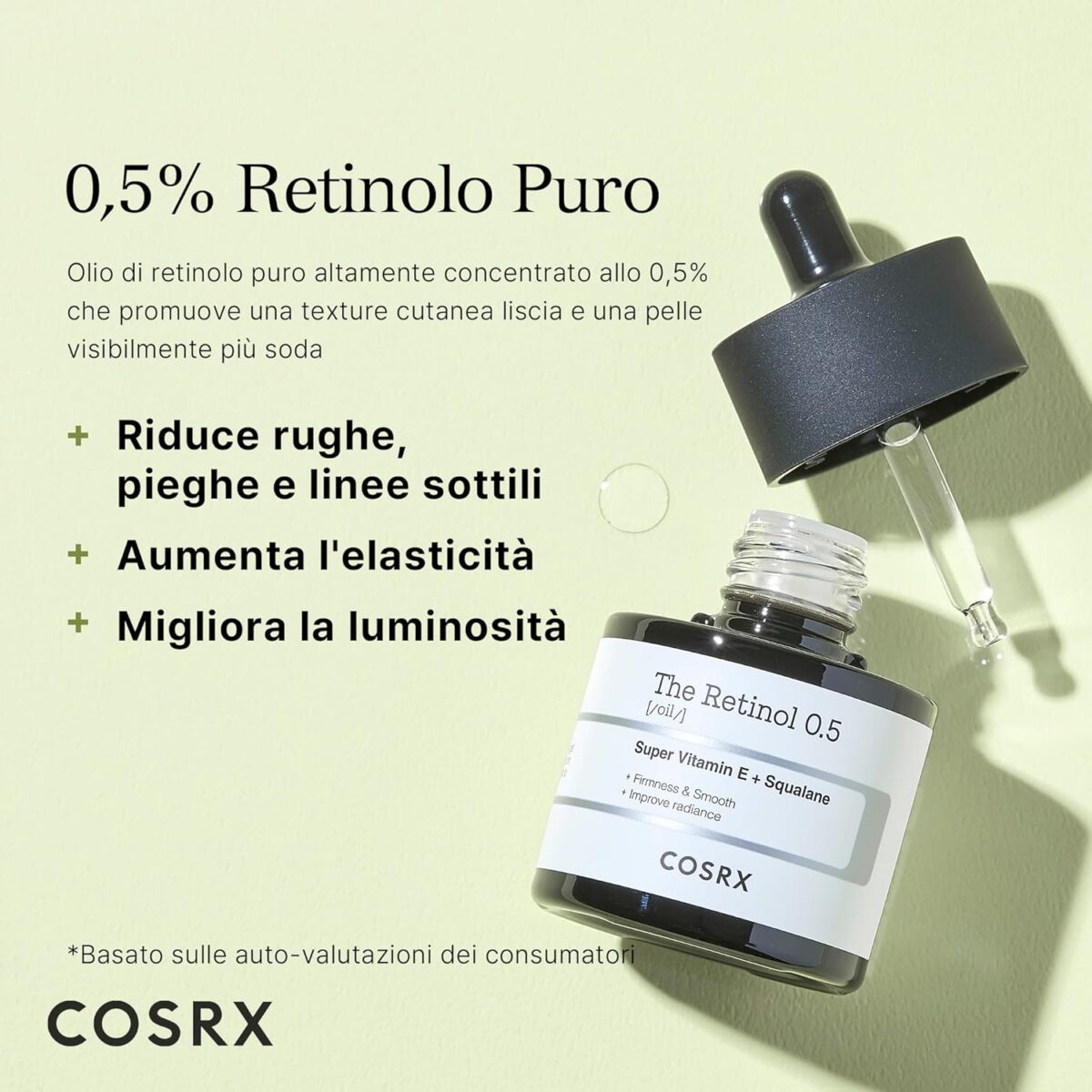 Retinolo puro - COSRX Olio di retinolo 0,5, siero antietà COSRX - Olio di retinolo 0,5, siero antietà - immagine 5