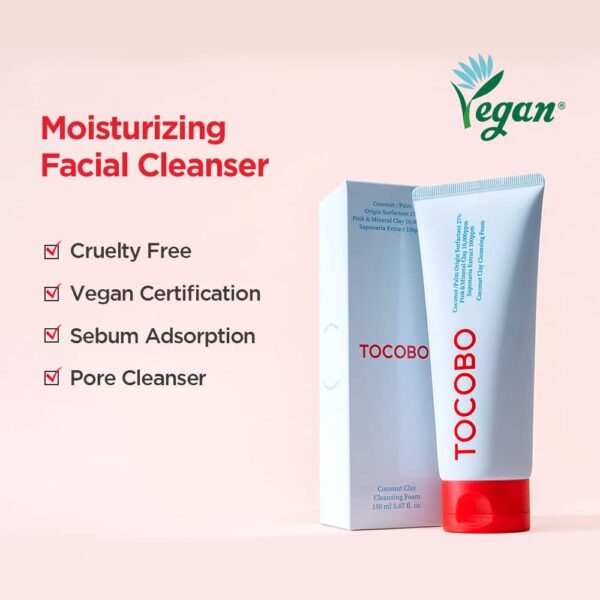 TOCOBO - Coconut Clay Cleansing Foam, 150ml - immagine 2