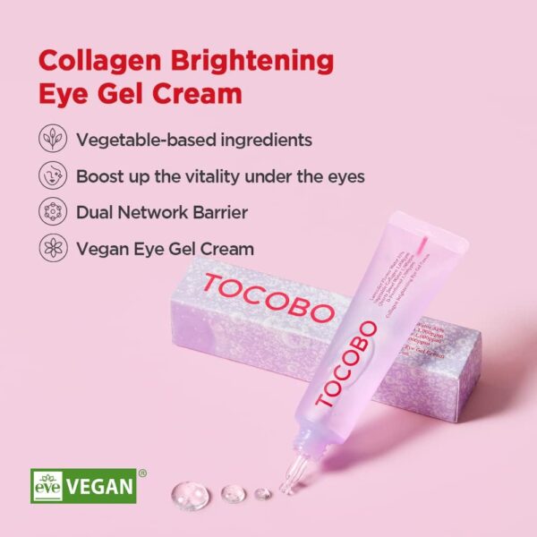 TOCOBO - Collagen Brightening Eye Gel Cream 30ml - immagine 2